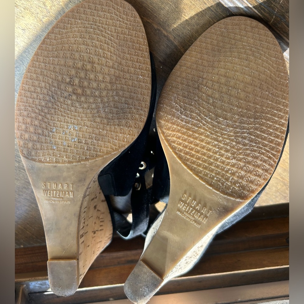 Stuart Weitzman Suede Block Heels - image 3
